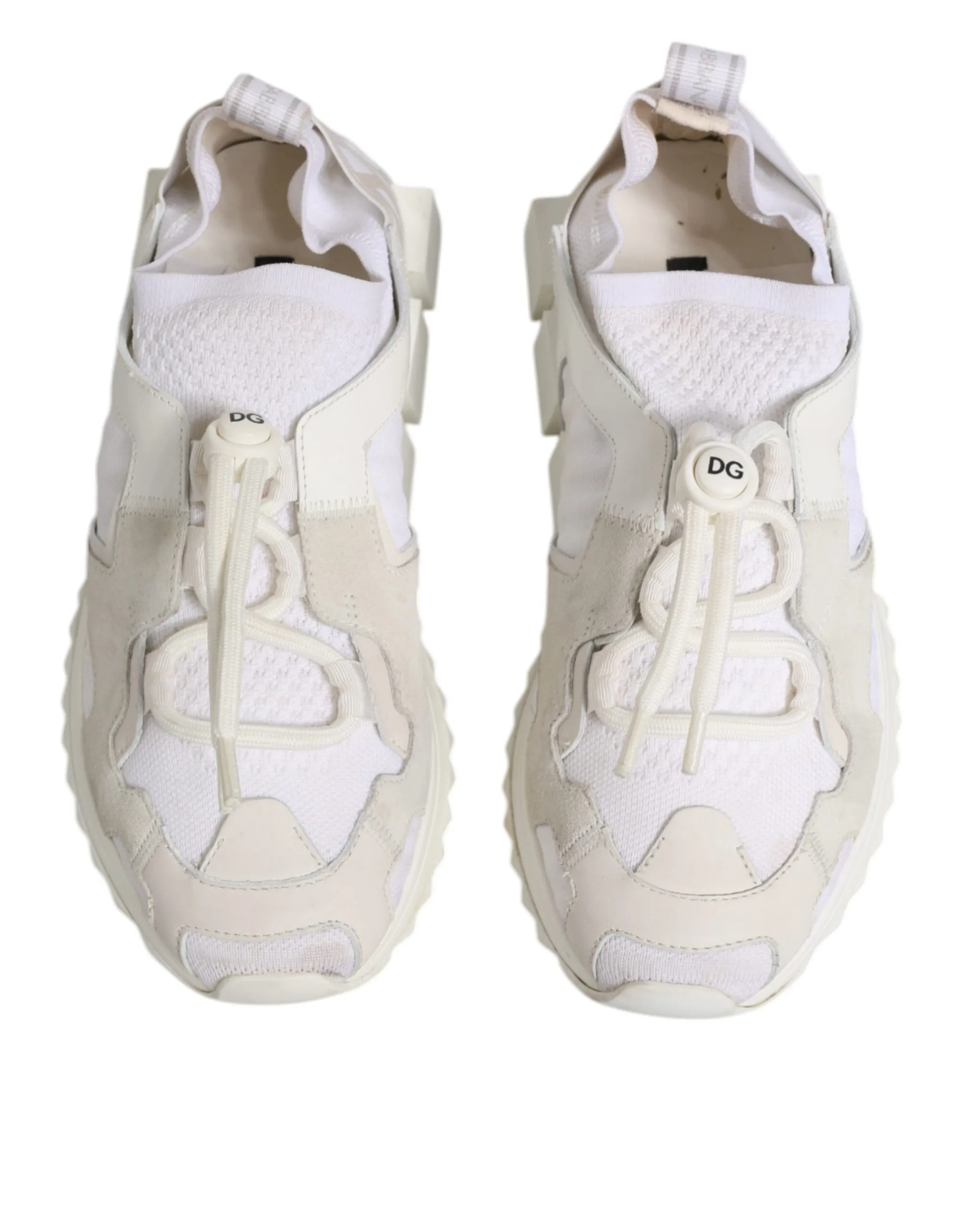 Dolce&Gabbana Sorrento Women White Sneakers Polyester Trainer Shoes Sz EUR 39.5